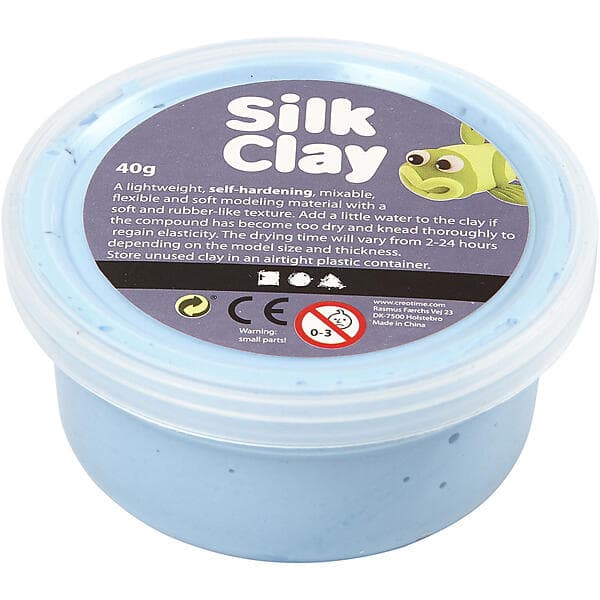 Silk Clay Lera Neonblå 40g