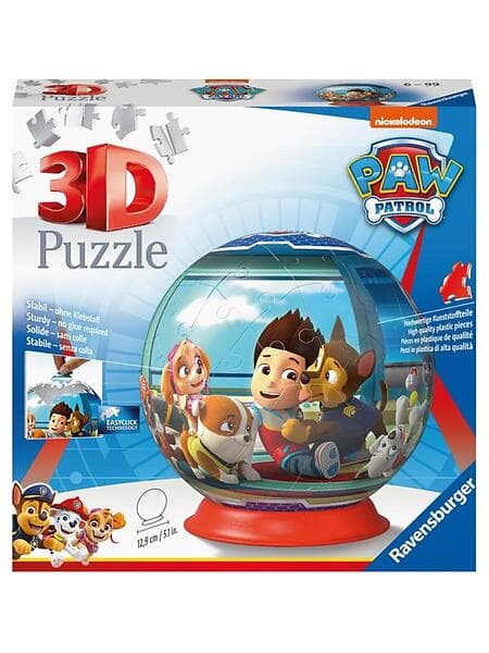 Ravensburger 3D Pussel: Paw Patrol Boll 72 Bitar