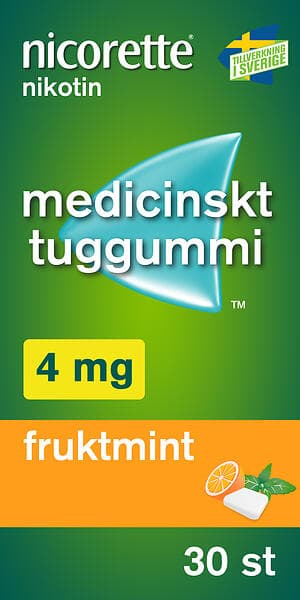 Nicorette Fruktmint Tuggummi 4mg 30stk