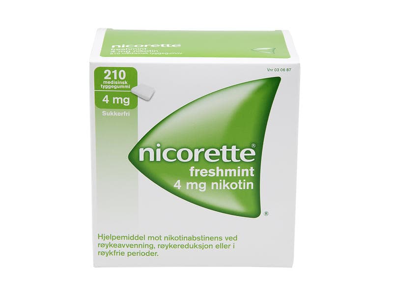 Nicorette Tuggummi Freshmint 4mg 210stk