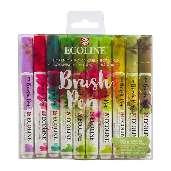 Ecoline Brush Pen Set Botanic 10-pack