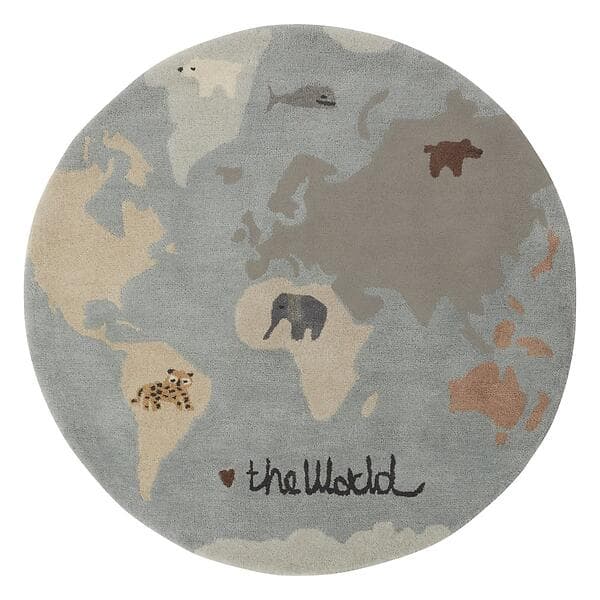 OYOY The world barnmatta Ø120 cm Multi