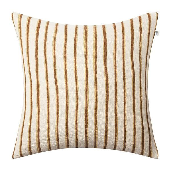 Chhatwal & Jonsson Jaipur Stripe kuddfodral 50x50 cm Khaki-taupe