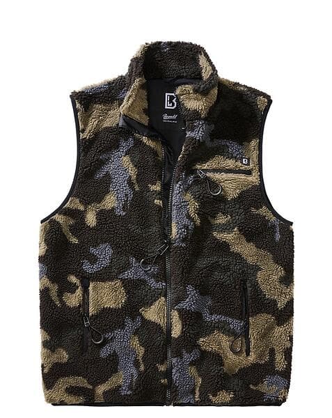 Brandit Teddyfleece Vest Men (Dark Camo, M) M Dark Camo