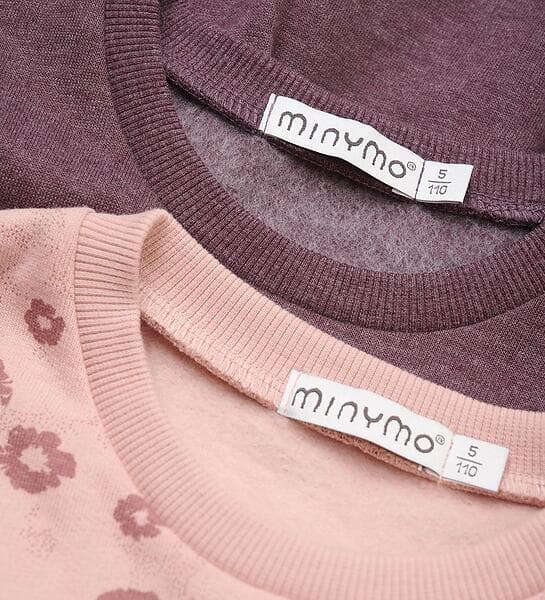 Minymo Sweatklänning 2-Pack Misty Rose 6 år (116) Klänning