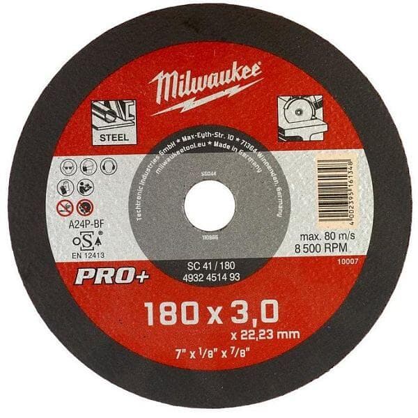 Milwaukee SCS 41 PRO+ Kapskiva 180x3 mm