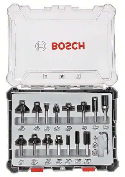 Bosch Fräs borrset ; 6 mm; 15 st.