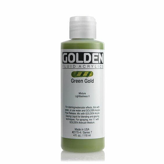 Golden Fluid Acrylics 118 ml - 2170 Green Gold