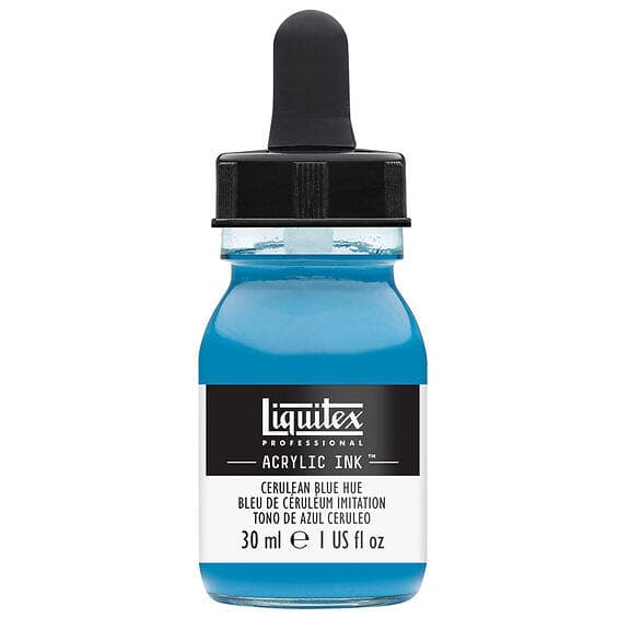 Liquitex Professional Acrylic Ink 30 ml – Cerulean blue hue 470