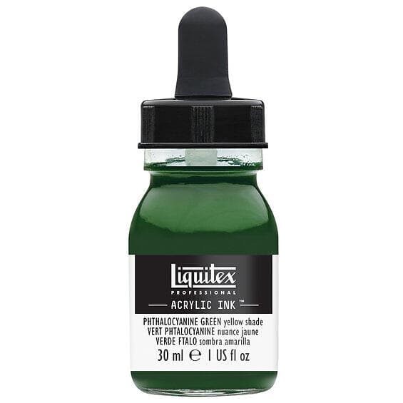 Liquitex Professional Acrylic Ink 30 ml – Phthalocyanine green yellow shade 319