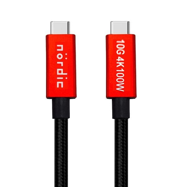 NÖRDIC 5A USB C - USB C 3.2 Gen2 (Emarker) 2.5m