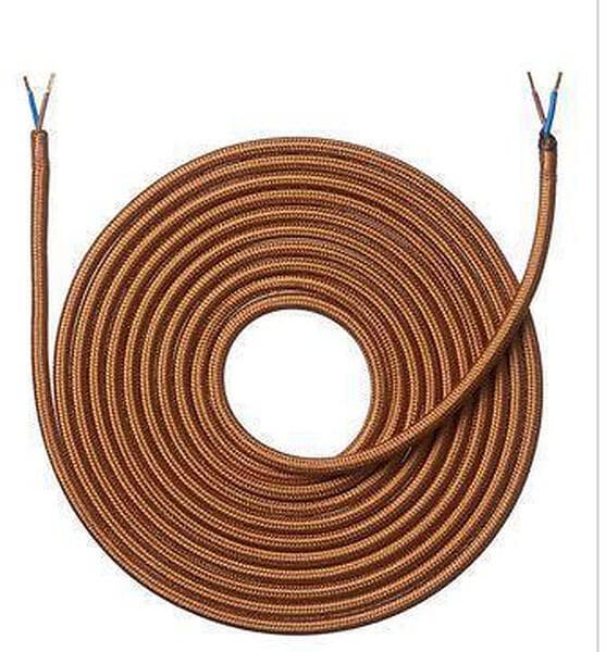 Nielsen Light stoffledning 2x0.75mm² 4m kobber