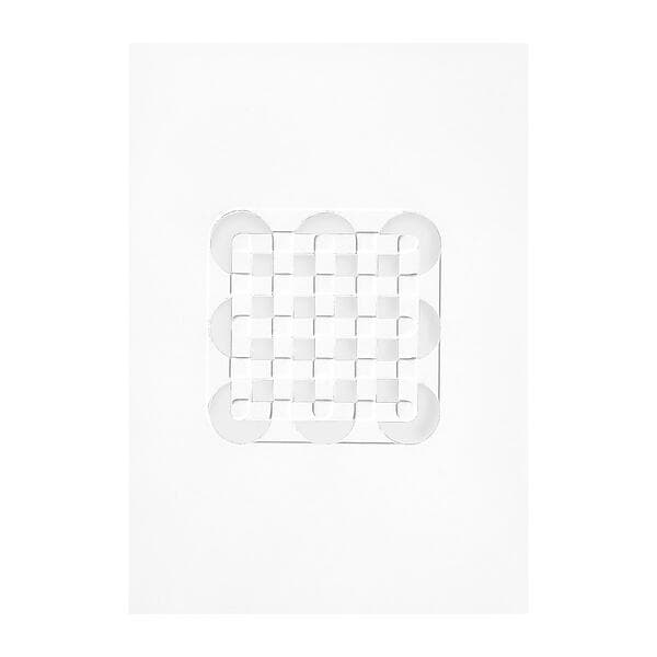 MOEBE Relief konstverk circles & squares 21x29.7 cm Off White